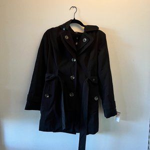 London Fog Black Trench Coat
